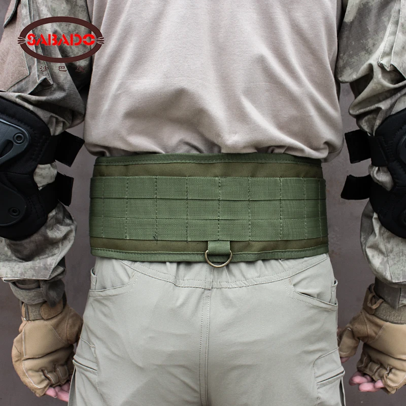 Tactical MOLLE Waist Combat Belt Army Cummerbund Lock Wargame CS Equipment Universal Hunting Airsoft Military Nylon Accessories