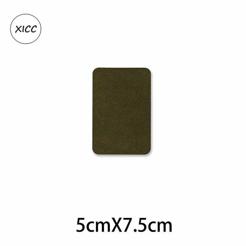 1PC 1-15 XICC замша олень бархатная ткань локоть колено патчи для мужчин свитер куртка ткань сумки ремонт железа на значки DIY Наклейки Аппликации - Цвет: 1PC 1-15