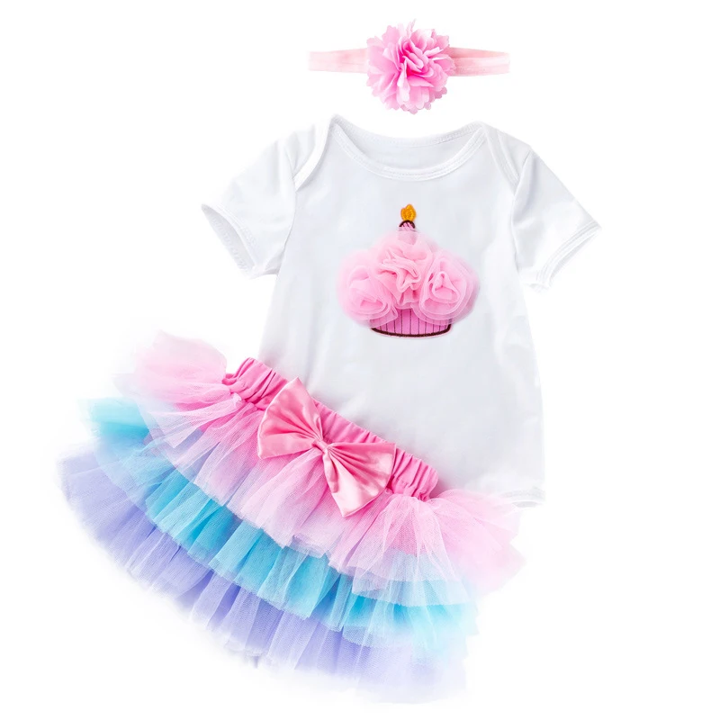 My First Birthday детские комбинезоны летние костюмы для новорожденных комплекты