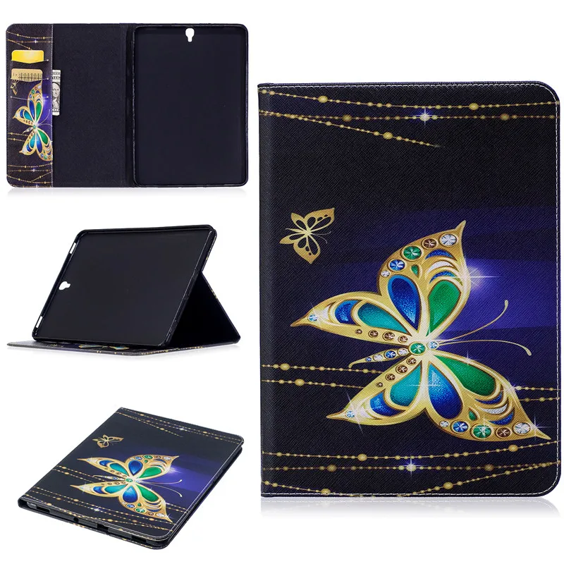 Для Tab S3 9 7 чехол мультфильм кошелек Panda принципиально для Samsung Galaxy T820 SM T825 планшета