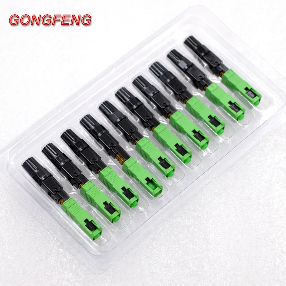 GONGFENG 100 шт. новый хит продаж FTTH волоконно-оптический Быстрый Соединитель SC/UPC/APC