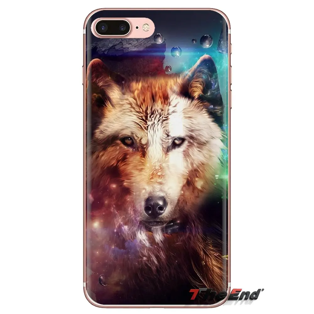 Мягкие прозрачные чехлы для Huawei Nova 2 3 2i 3i Y6 Y7 Y9 Prime Pro GR3 GR5 2017 2018 2019 Y5II Y6II wolf animal |