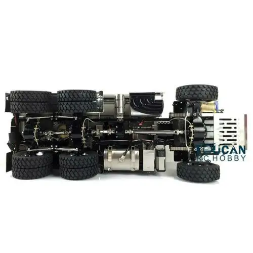 LESU 1/14 Scale HN 6x6 3 осевой гидравлический RC Dumper Truck DIY Модель Tmy с двигателем
