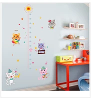 cartoon children room baby kitten height stickers bedroom photo frame height wall stickers sticky wallpaper