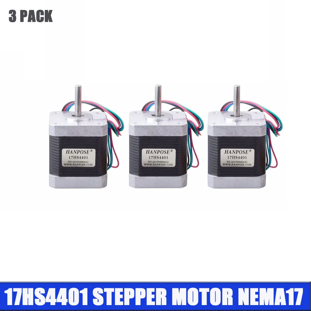 Бесплатная доставка шаговый двигатель 4-lead 1 7a 17HS4401 Nema17 для 3D-принтера 42 L-образный