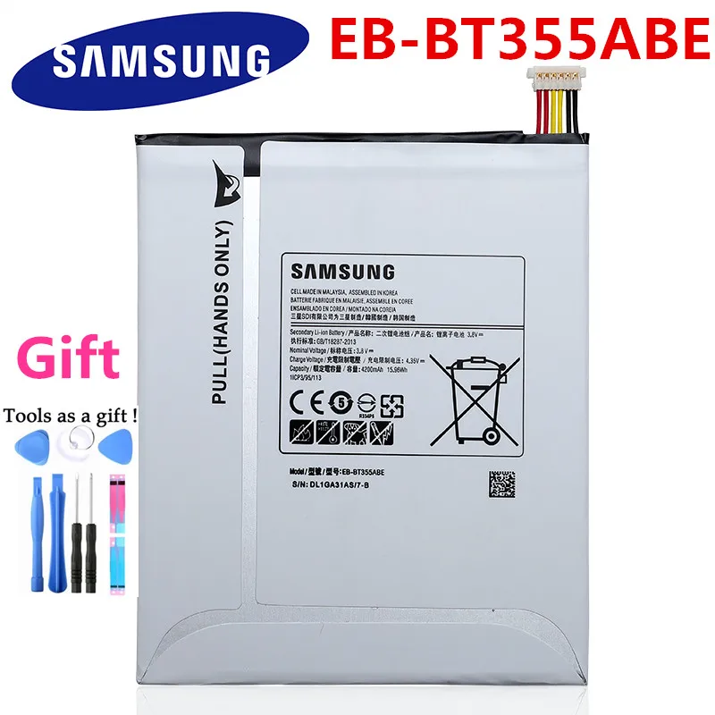 Сменная аккумуляторная батарея SAMSUNG для планшета Samsung GALAXY Tab A 8 0 T355C Tab5 10000 4200 мАч |