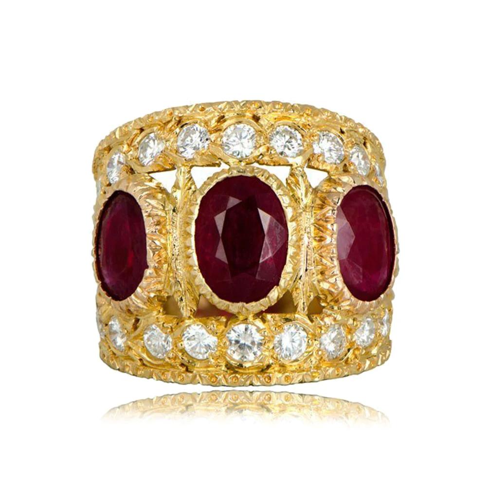 Fashion Women Engagement Rings Oval Faux Inlaid Wide Finger Ring Wedding Jewelry Bague Femme New | Украшения и аксессуары