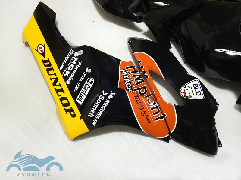 Литые под давлением Обтекатели для HONDA 2004 2005 CBR1000 RR черный комплект обтекателей CBR