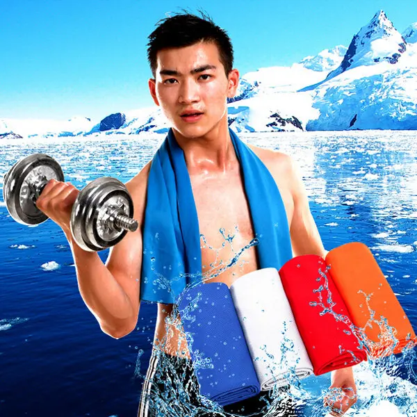 Полотенце быстросохнущее из бамбука 65 х28 см|cool towel|ice towelface towel |