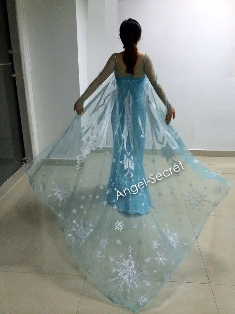 J767 фильмы Снежная королева косплей костюмы делюкс платье портной театр|tailored