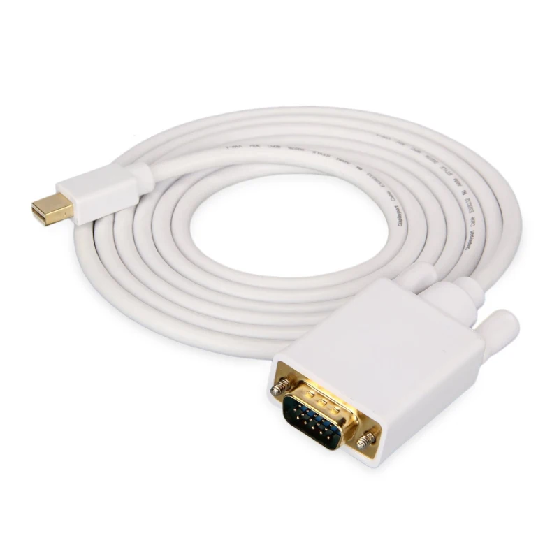 1 8 м/6 футов DisplayPort DP к VGA для Macbook кабели разъем папа Кабу адаптер кабель ТВ АВ