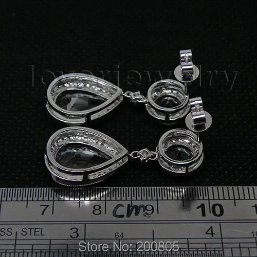 LOVERJEWELRY женские серьги в виде капель с круглым 7 мм Груша 9x14 старинные ювелирные