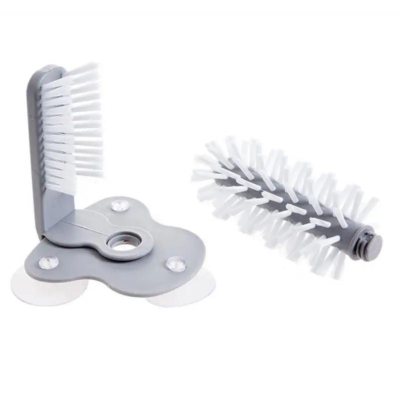 Innovative Wall-mounted Convenient Cup Brush Glass Cleaning Rotating Tea Tools Kitchen Accessories | Дом и сад