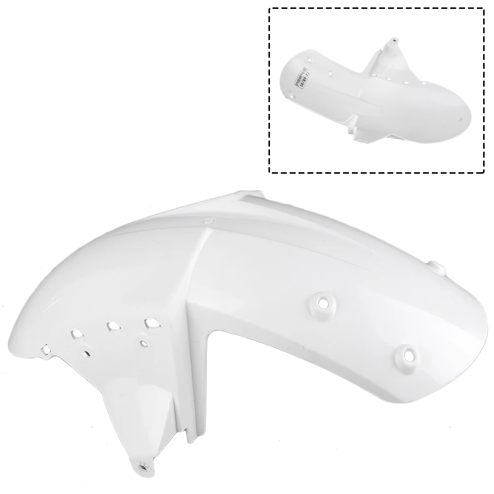 Unpaited White Motorcycle Front Fender Fairing for Kawasaki ZX6R 2005 ZX10R 2004-2007 ZX636 2007 Injection Mold ABS Bodykit Part