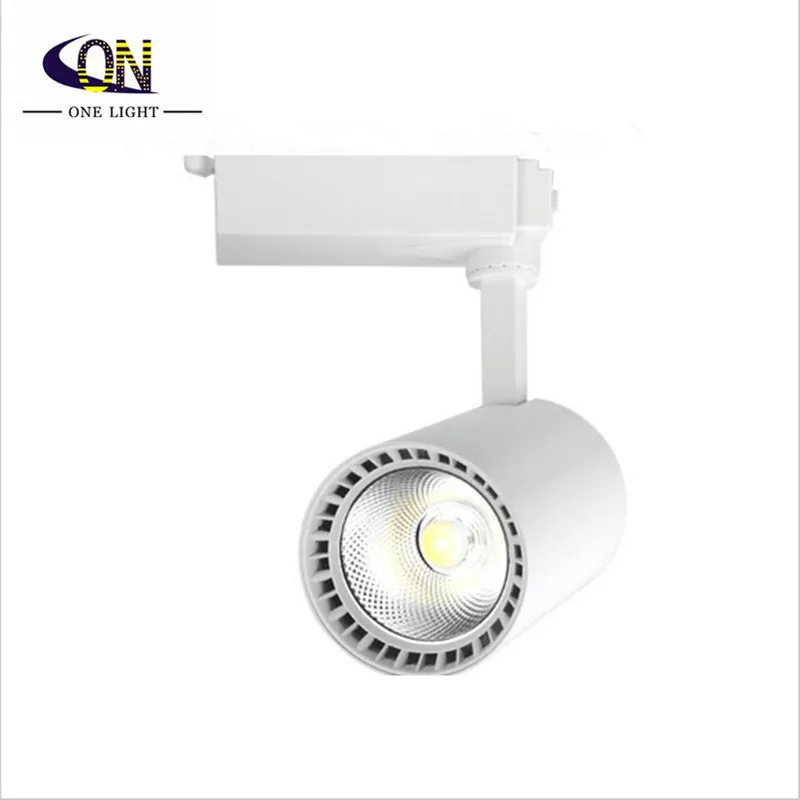 10pcs/lot LED Track Light 20w 30w COB Rail Lights Spotlight 130-140lm/w 2 wire track rail Spotlights AC85-265V Lighting | Лампы и