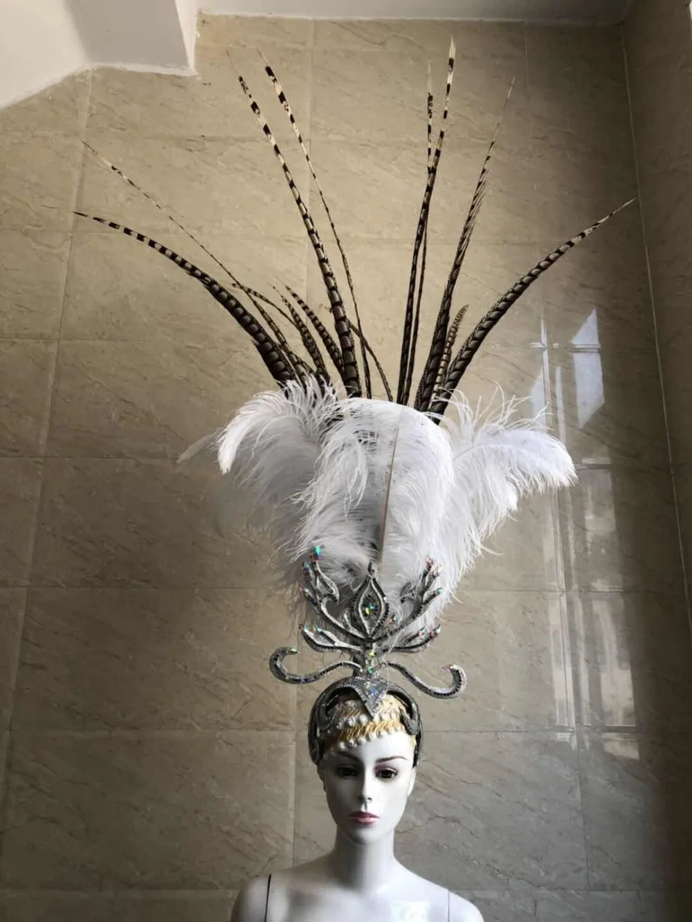 Latin dance Samba accessories Fashion exquisite headdress feathers Delicate shows | Accessories