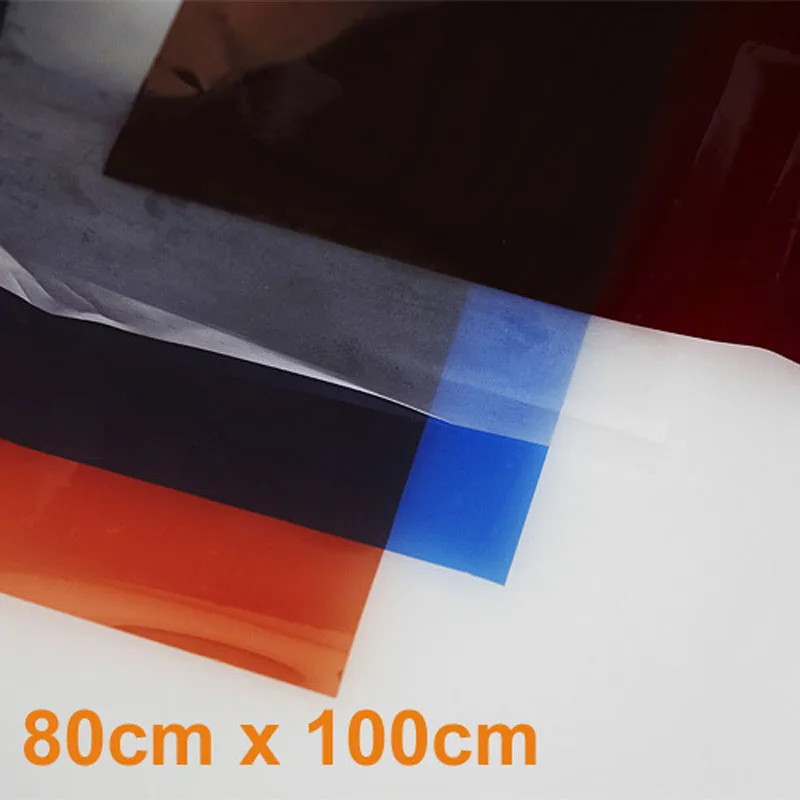 Цветная гелевая фильтровальная бумага для студийной видеосъемки 4 шт./компл. 80 см