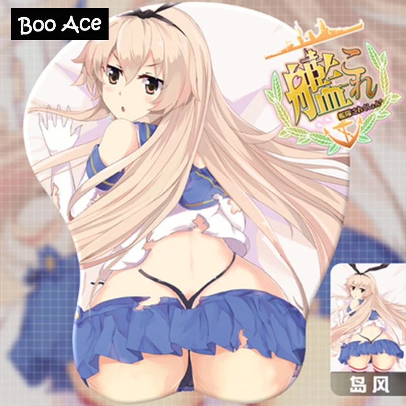 Kantai Collection Shimakaze Anime 3D нижний коврик для мыши подставка запястья|wrist rest|mouse pad wrist