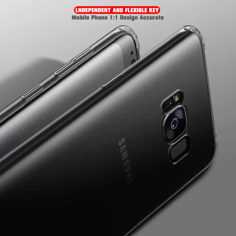Чехлы для телефонов Samsung Galaxy S10 S9 S8 Lite Plus Note 9 8 A7 A5 2017 C9 C7 Pro C5 прозрачный силиконовый