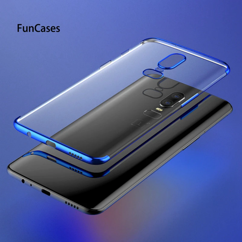 Мягкий чехол из ТПУ для OnePlus 7 6 T 5 Back телефона роскошный TPU прозрачный силиконовый