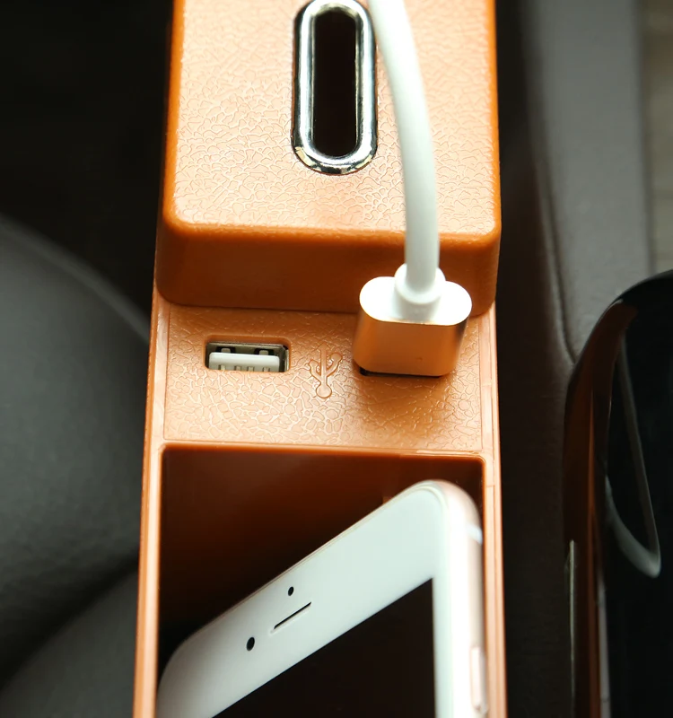 2 USB Порты и разъёмы) автокресло щелевая коробка для хранения сиденья Gap хранения Организатор автомобиль Укладка Уборка аксессуары