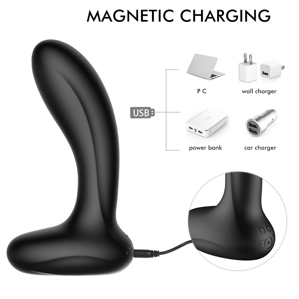 Male Vibrating Prostate Massager 10 Speed Dildo Vibrator G Spot Stimulator Wireless Remote Anal Sex Toy for Gay Men | Красота и