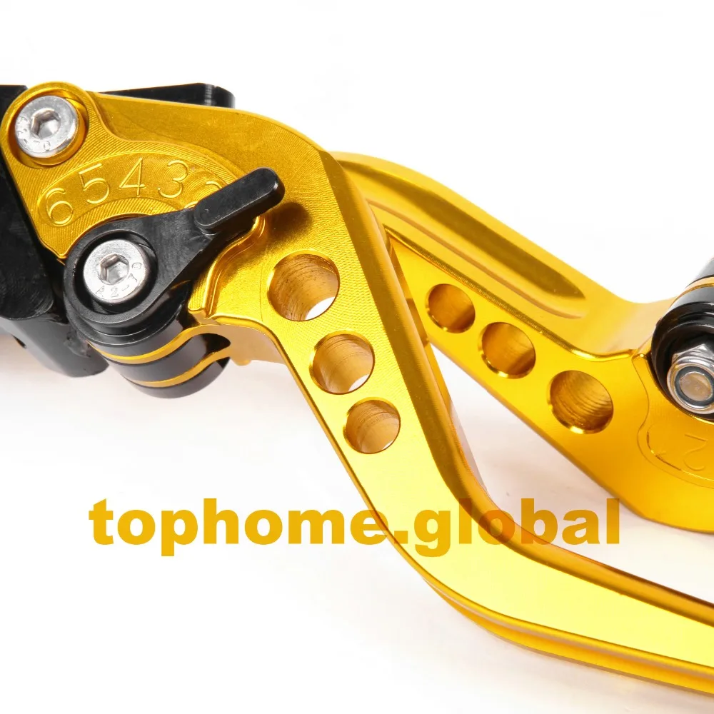 Золотые короткие регулируемые рычаги тормоза сцепления CNC для Suzuki GSXR 750 1989 1995 1990