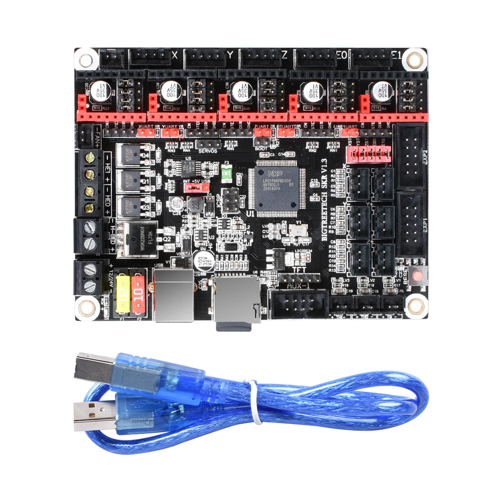 BIGTREETECH SKR V1.3 3d принтер плата управления 32Bit+ BLTouch+ TMC2208 TMC2130 SPI+ TFT35 сенсорный экран 3d принтер части для Ender 3