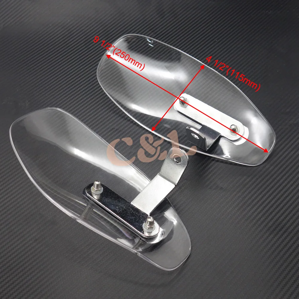 Мотоцикл ясно рука гвардии Ветер Дефлектор для Harley Softail Glide Cruiser|motorcycle clear hand guards|hand