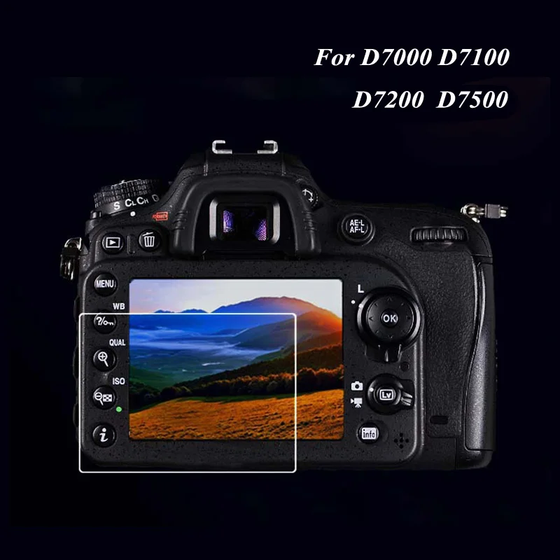 Ультратонкая защитная пленка 9H для камеры Защитная ЖК экрана nikon D7100 D7200 Премиум