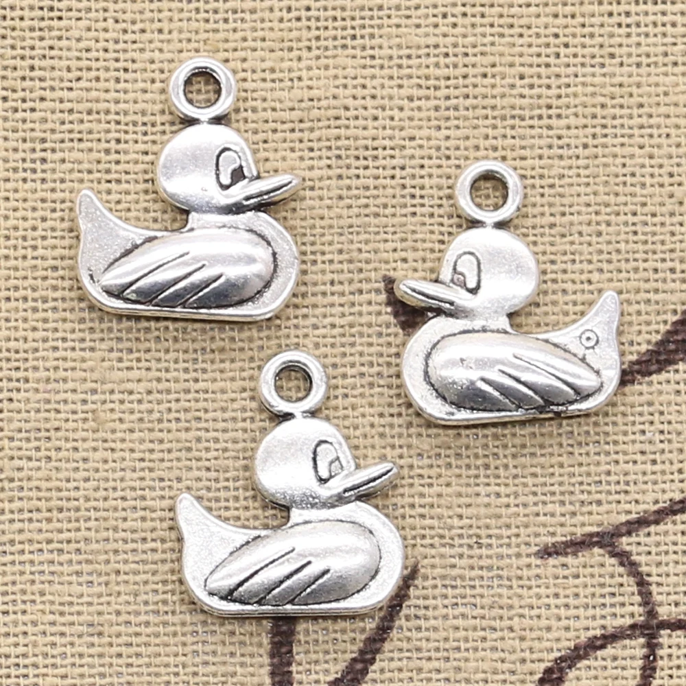 

10pcs Charms Duck 19x16mm Tibetan Bronze Silver Color Pendant Findings Accessories DIY Vintage Choker Handmade Jewelry