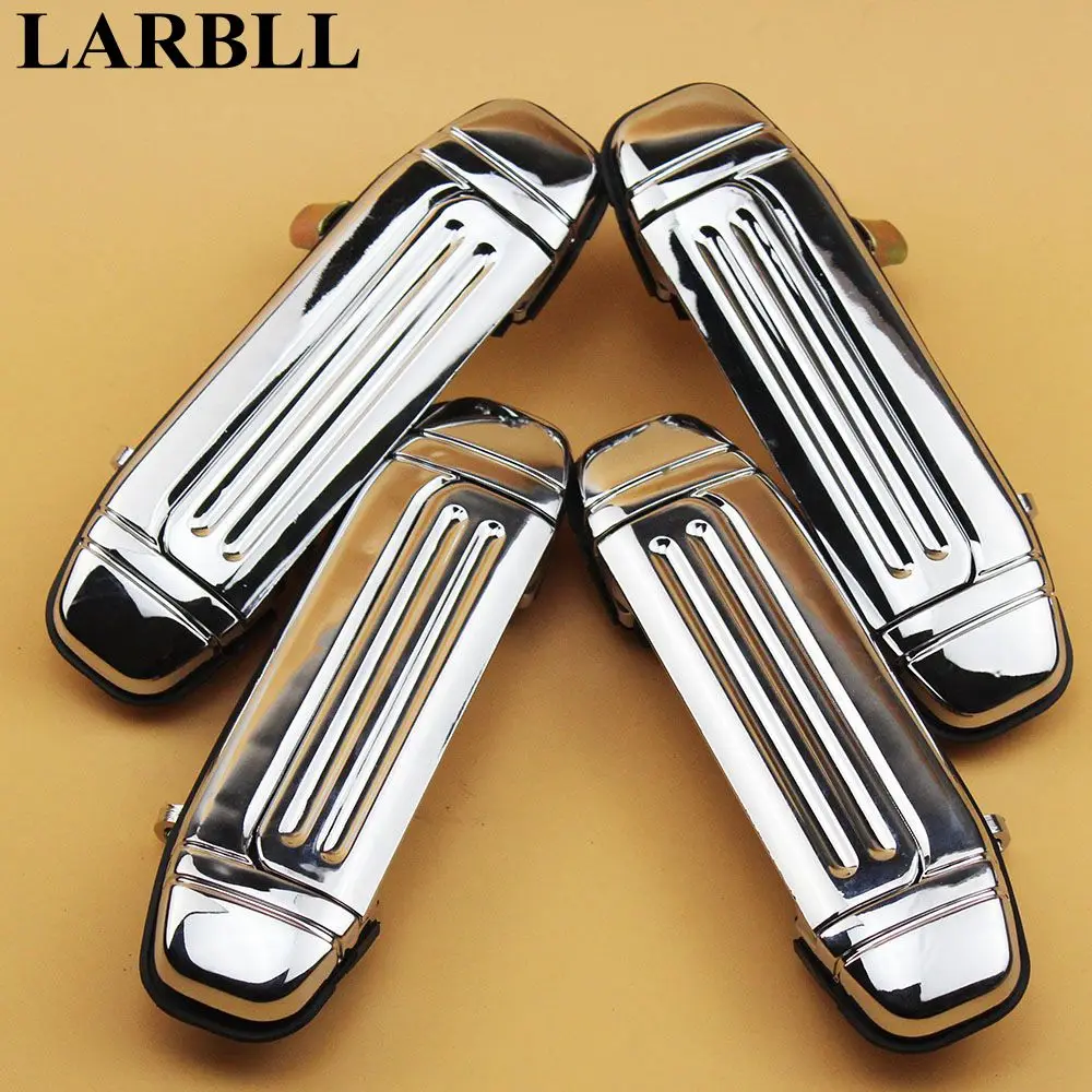 

LARBLL 4Pcs/Pack Chrome Front Rear Exterior Door Handle for Mitsubishi Pajero Montero V31 V32 V33 V43 V45 V46 1991-1999 MR156875