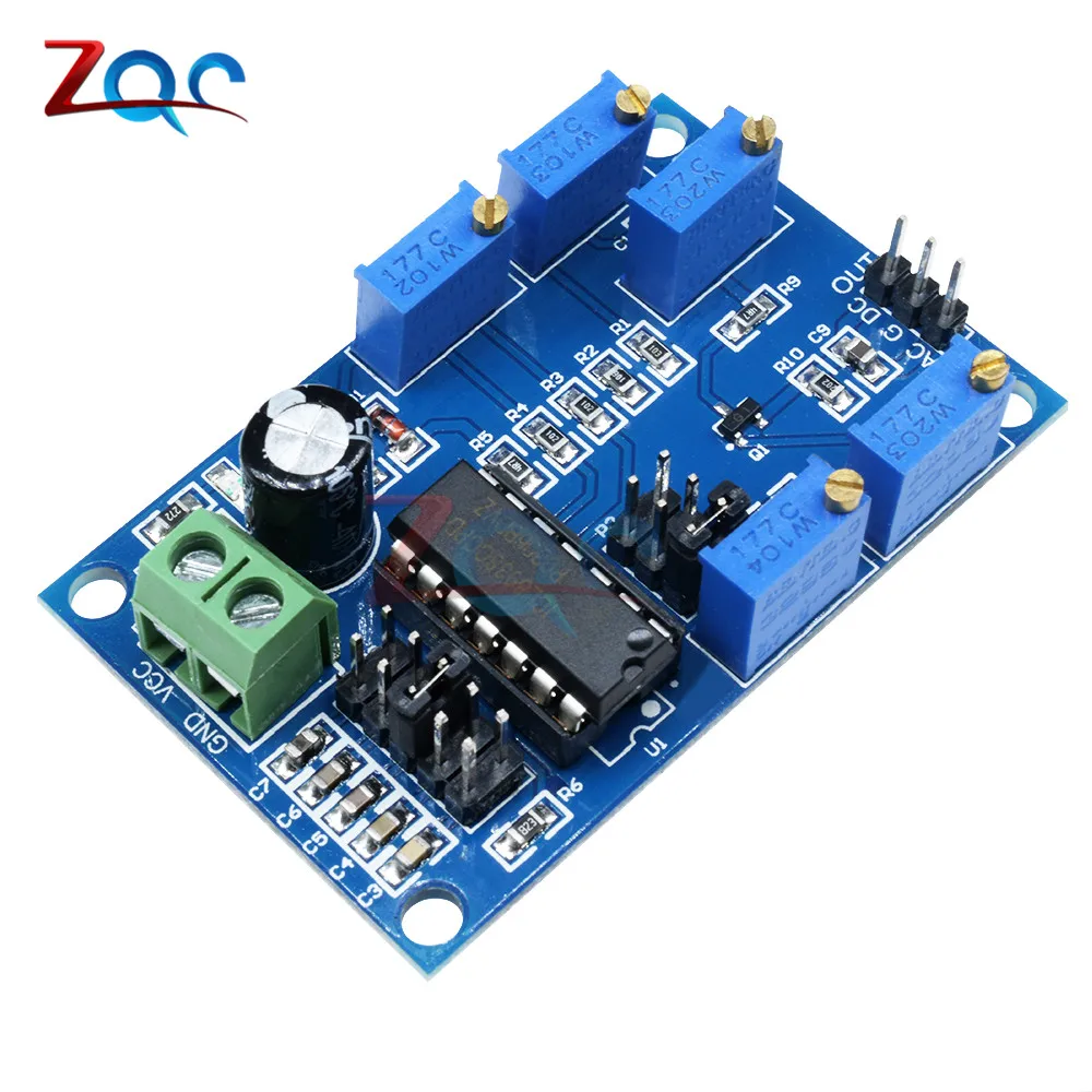 

ICL8038 Signal Generator Medium/Low Frequency 10Hz-450KHz Triangular/Rectangular/Sine Wave Generator Module 12V to 15V