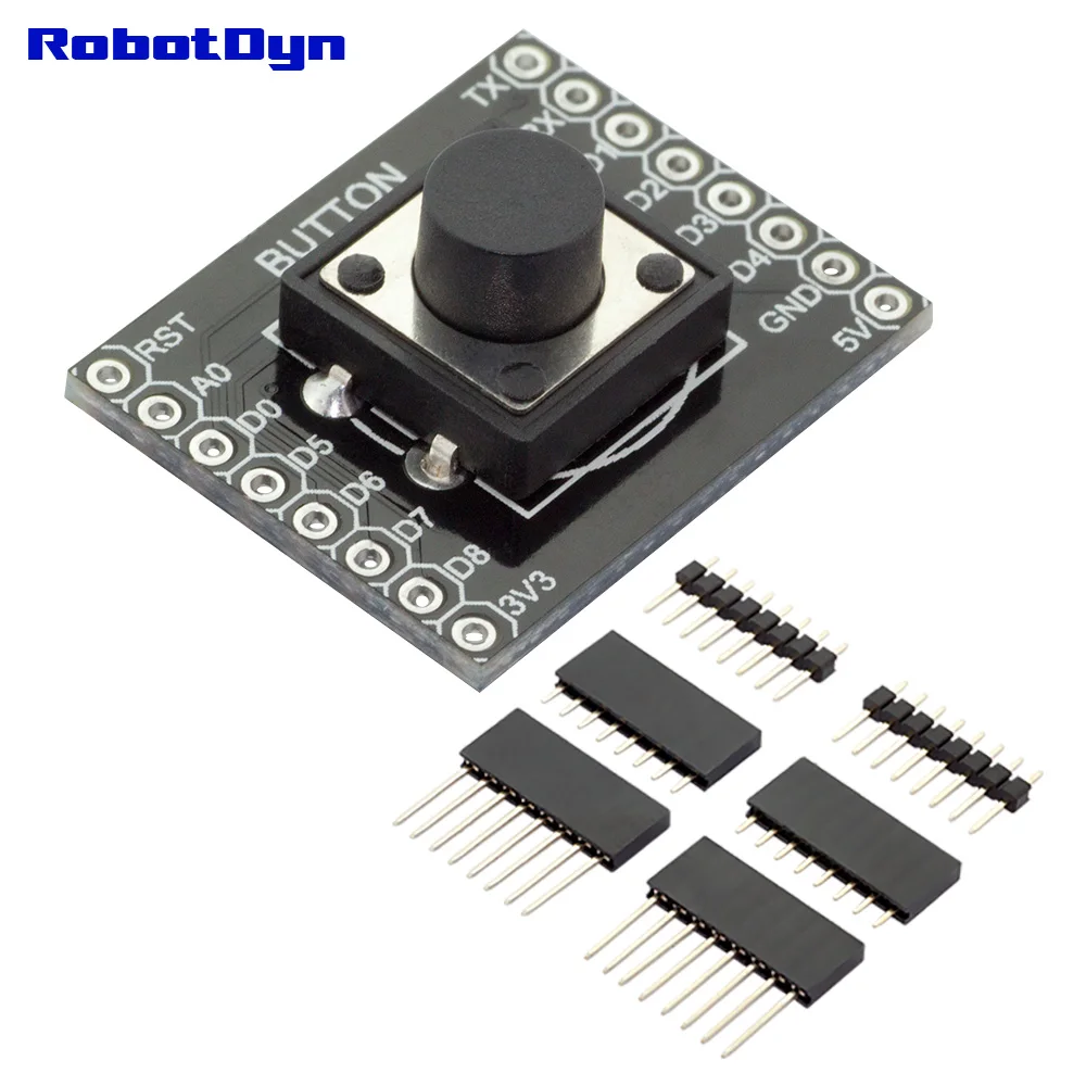 Щит для кнопки Wi-Fi D1 mini с набором контактных разъемов. С изменением подключения