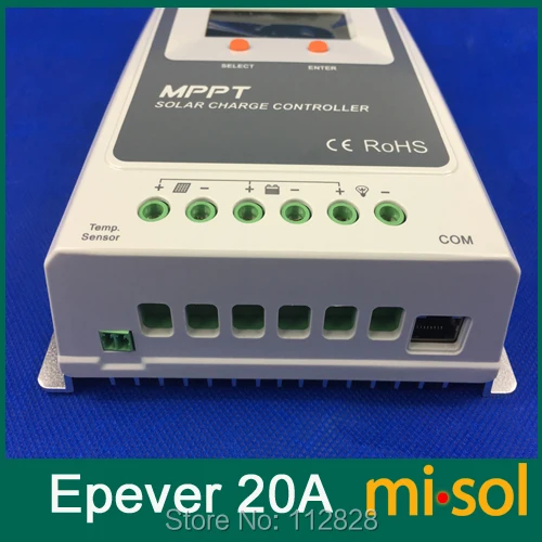 Контроллер заряда солнечной батареи Misol Tracer MPPT 20 А 12/24 в А|solar charge controller 20a|mppt solar