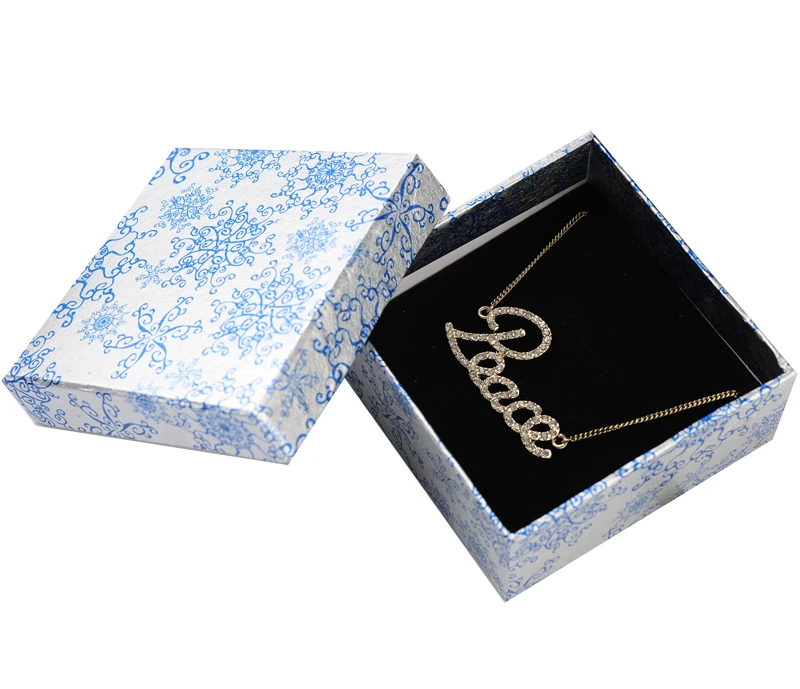 

8.5*8.5*4.1cm For Jewelry Free shipping wholesale 30pcslot Necklace Pendant Gift Packaging Boxes Gift Jewelry Box