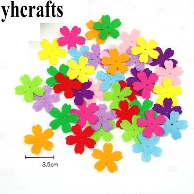 40PCS/LOT.6 design Different shape fabric flower petal Scrapbook kit.Early educational toys Kindergarten crafts OEM | Дом и сад