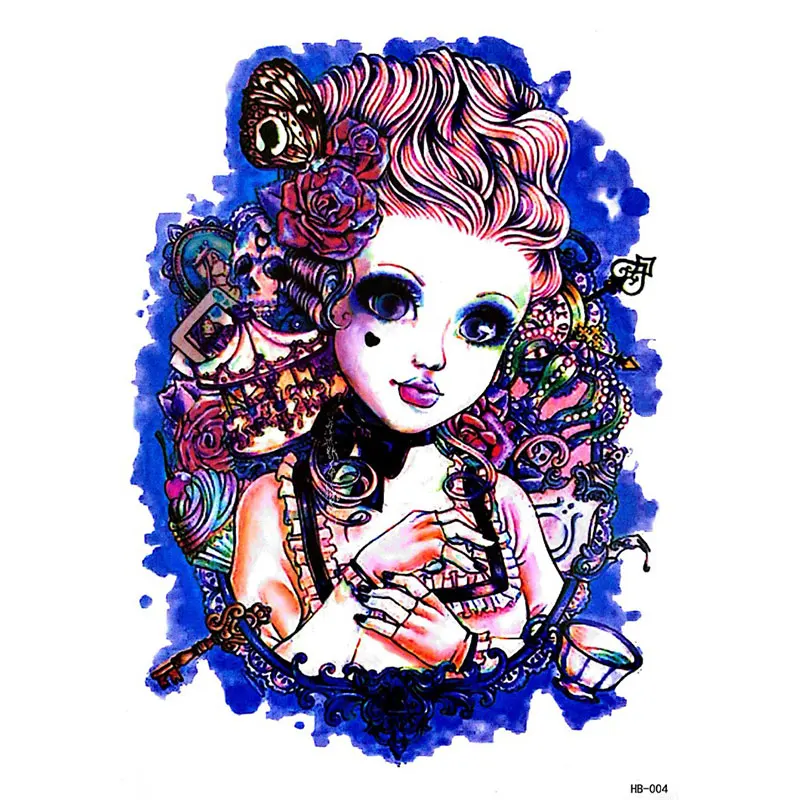 Тату-наклейки на рукава с рисунком больших девушек для женщин мужчин тотем