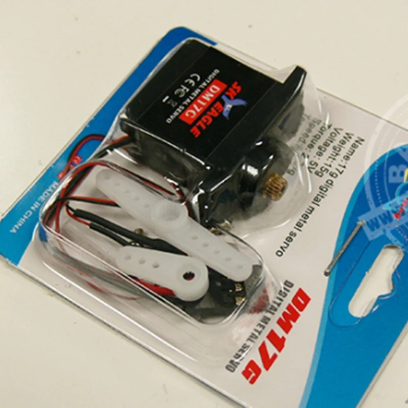 17g Metal Servo with LED Light 60mm lead For LX RC Model Airplane | Игрушки и хобби
