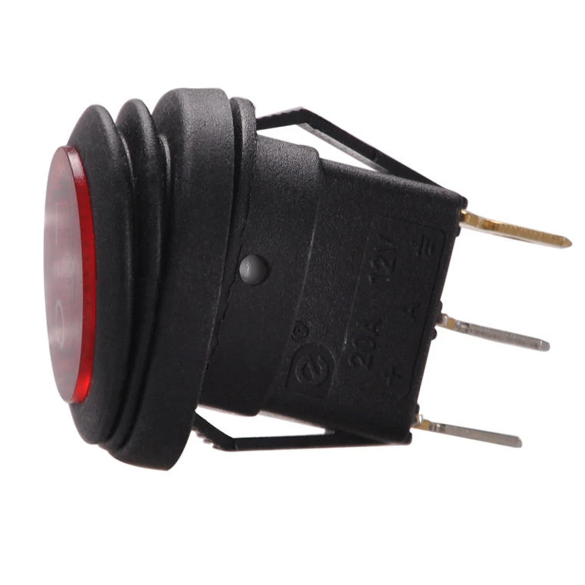 1 предмет красный светодиодный Круглый 12V 3pin включения выключения кулисный