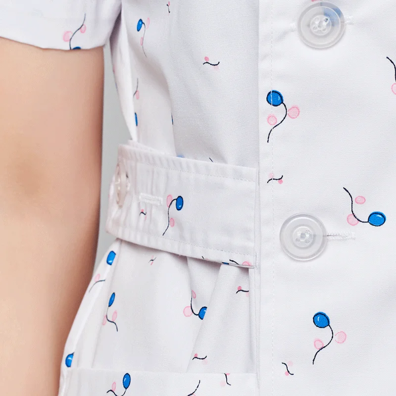 [TOP] Женская боковая форма с принтом воздушных шаров медицинская Униформа