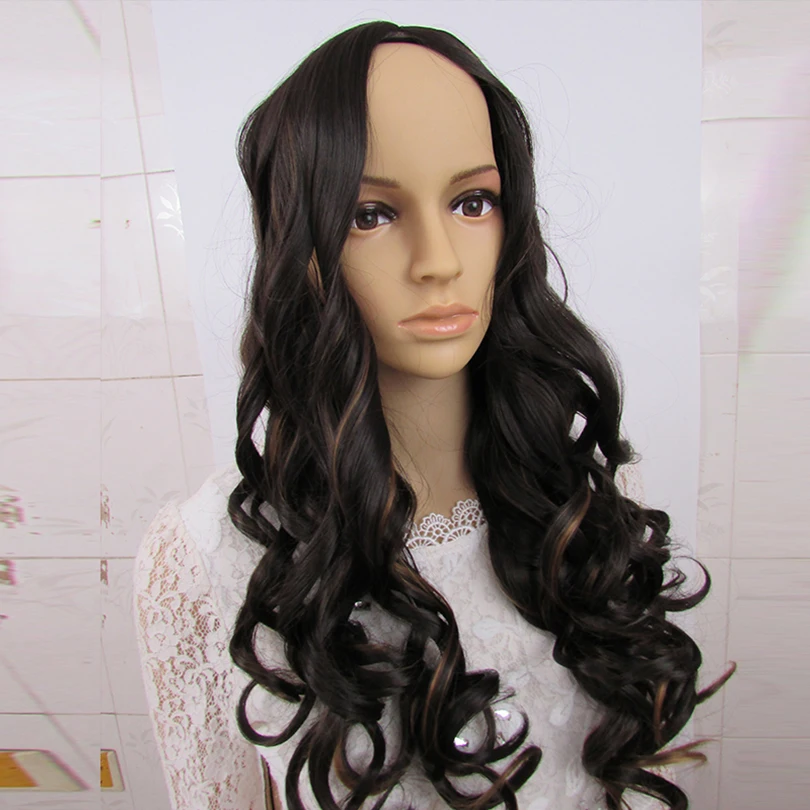 Free shipping Synthetic Hair Long Wavy Cosplay Wigs Lace Front Wig Natural Heat Resistant For White Women |