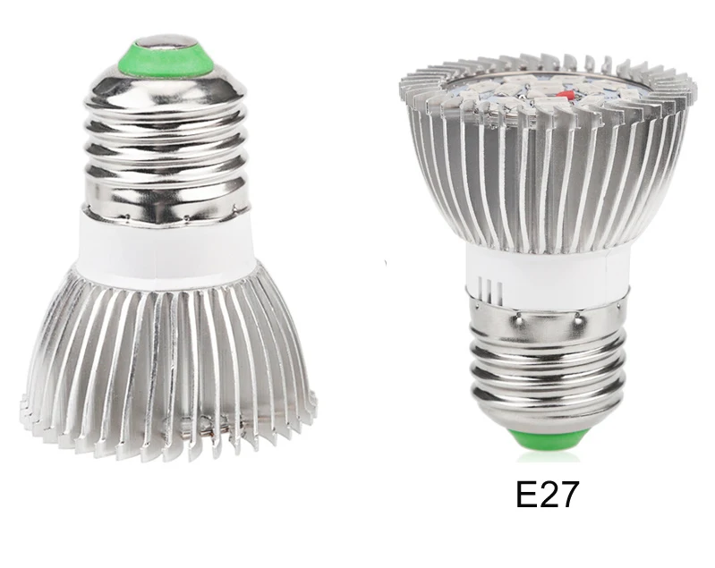 1 шт. AC 85-265 в E27 GU10 E14 18 бусин 8 Вт 10 28 5730 SMD Светодиодная лампа для выращивания