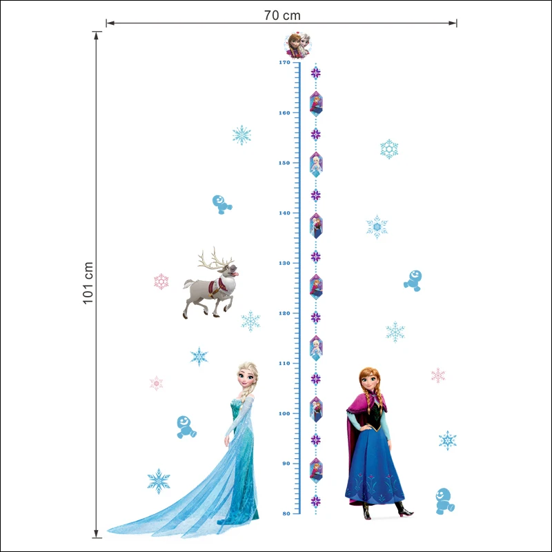 Наклейки на стену Холодное сердце Disney Эльза Анна принцесса для девочек