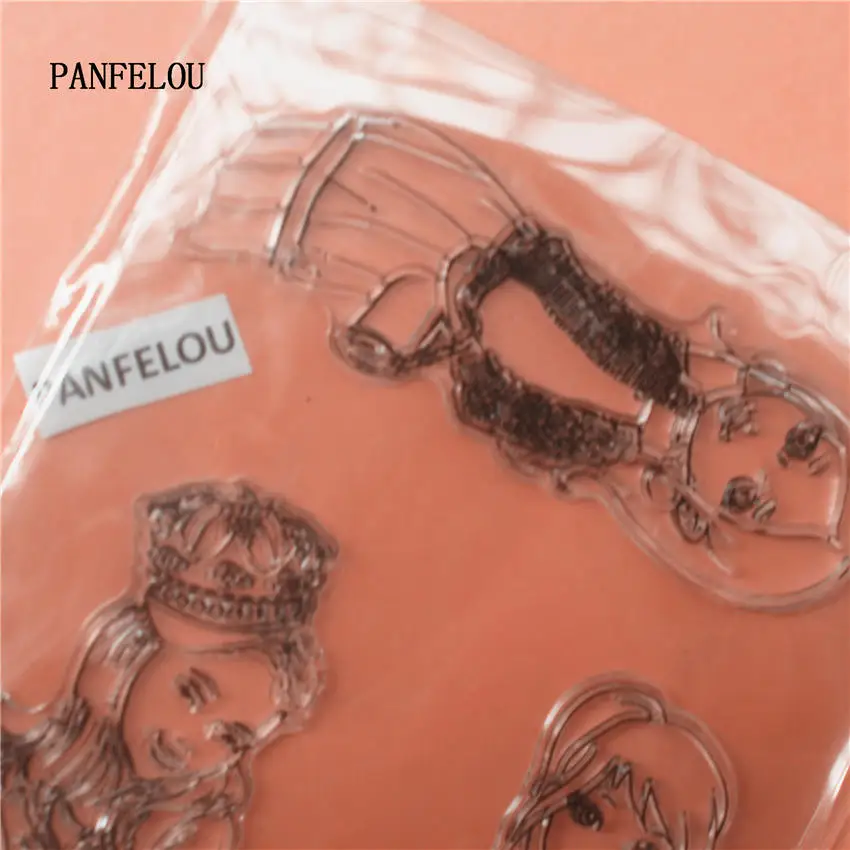 Женский прозрачный силиконовый штамп PANFELOU печать для скрапбукинга фотоальбом