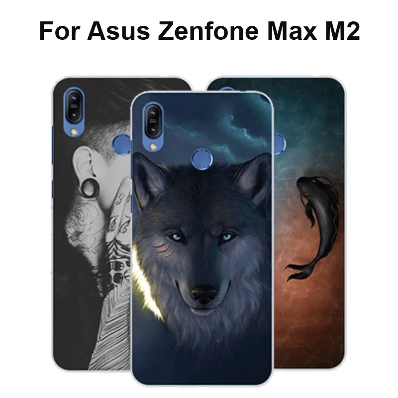 Чехол для телефона Asus Zenfone Max M2 Противоударная мягкая задняя крышка из ТПУ ZenfoneMax
