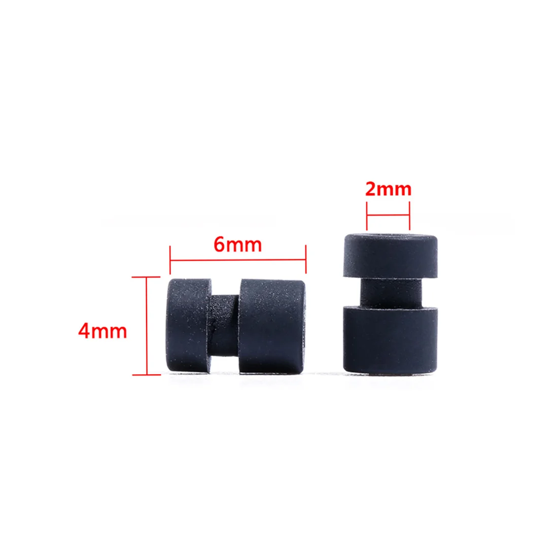 

M2*4 M2 Anti-Vibration Washer Rubber Damping Ball for Flight Controller RC Racing Helicopter 10Piece