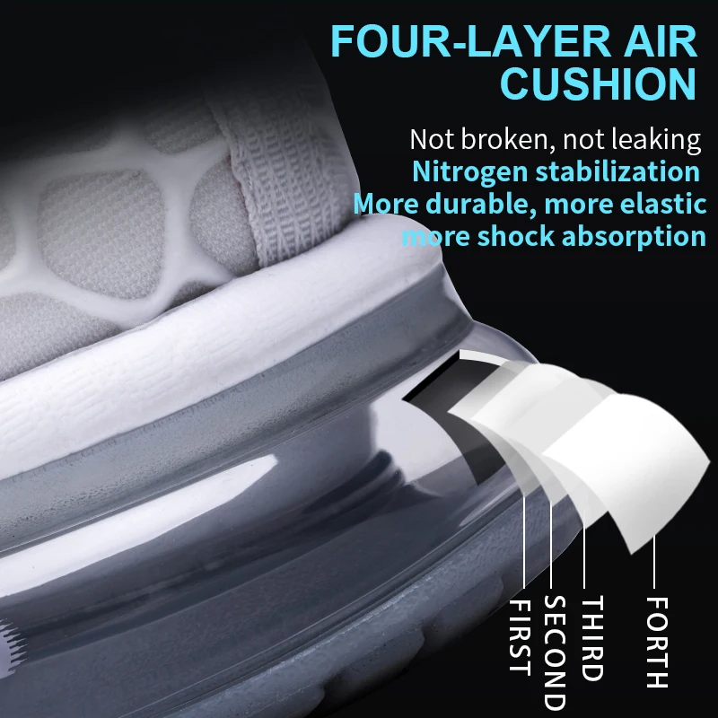 ONEMIX Running Shoes for Men Air Cushion Shock Absorption Sport Shoes Breathable Outdoor Athletic Red Women Walking Sneakers