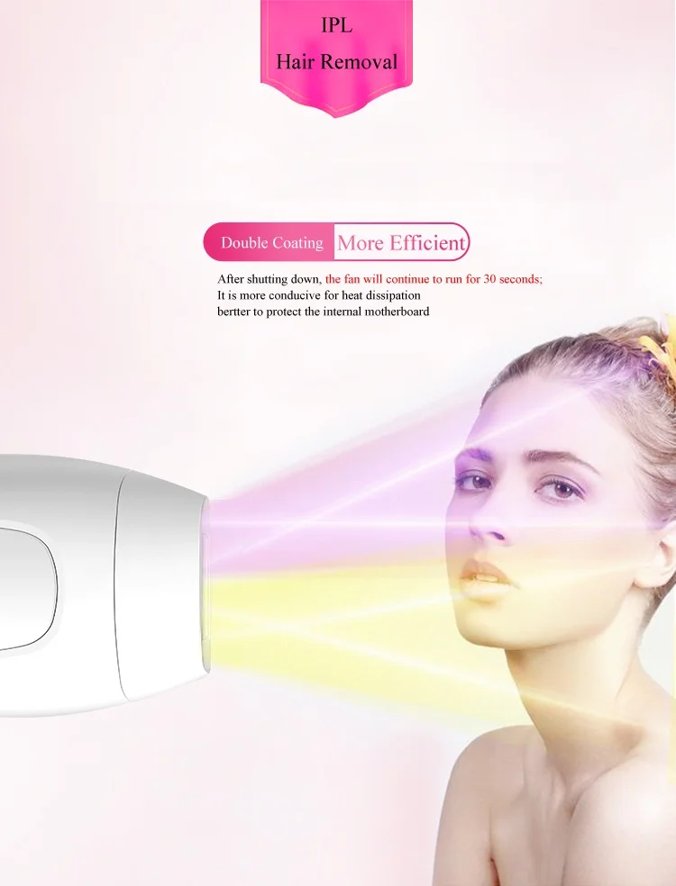 IPL эпилятор для перманентного лазерного удаления волос с дисплеем 900000 импульсов