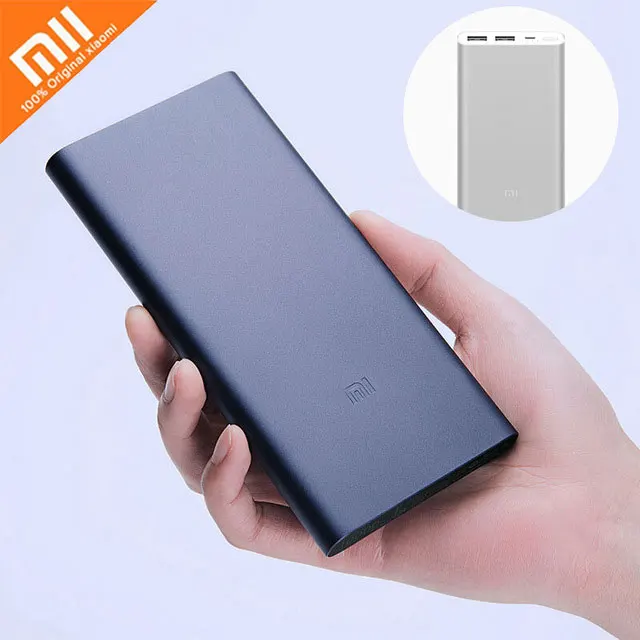 Xiaomi Mi power Bank Оригинал 10000 мАч 2i внешний аккумулятор банка 18 Вт быстрая зарядка банк